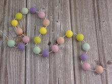 Load image into Gallery viewer, Rainbow Garland. Felt Pom Poms Garland.Felt Balls Garland. Felt Pompom Garland