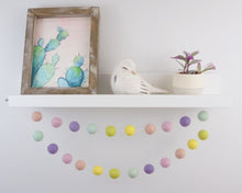 Load image into Gallery viewer, Rainbow Garland. Felt Pom Poms Garland.Felt Balls Garland. Felt Pompom Garland