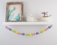 Load image into Gallery viewer, Rainbow Garland. Felt Pom Poms Garland.Felt Balls Garland. Felt Pompom Garland
