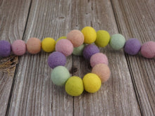 Load image into Gallery viewer, Rainbow Garland. Felt Pom Poms Garland.Felt Balls Garland. Felt Pompom Garland