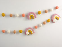 Load image into Gallery viewer, Rainbow Garland. Felted Rainbow. Pom Poms Garland. Felt Balls Garland. Felt Pompom Garland