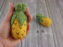 Load image into Gallery viewer, Large Felt Pineapple. Wool Pineapple. Felted Pineapple. Pineapple decor. Pineapple felt decoration