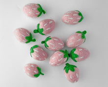 Load image into Gallery viewer, Felt Strawberry. Felt Pink Strawberies. Wool Strawberies. Felted Strawberies. Strawberry decor. Strawberry felt decoration