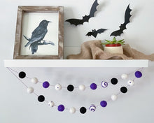 Load image into Gallery viewer, HALLOWEEN DECOR. Halloween Garland. Pom Poms Garland. Fall Decor. Autumn Decor