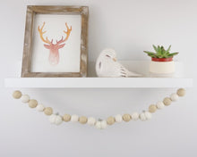 Load image into Gallery viewer, FALL Decor. Pom Poms Garland. Pumpkin Decor. Pumpkin Garland. Felt Pompom Garland