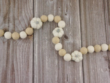 Load image into Gallery viewer, FALL Decor. Pom Poms Garland. Pumpkin Decor. Pumpkin Garland. Felt Pompom Garland