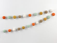 Load image into Gallery viewer, FALL Garland. FALL Decor. Felt Pom Poms Garland. Felt Balls Garland. Felt Pompom Garland