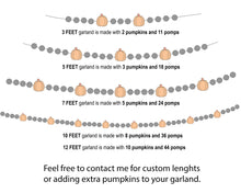 Load image into Gallery viewer, FALL Decor. Pom Poms Garland. Pumpkin Decor. Pumpkin Garland. Felt Pompom Garland