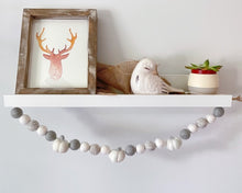 Load image into Gallery viewer, FALL Decor. Pom Poms Garland. Pumpkin Decor. Pumpkin Garland. Felt Pompom Garland