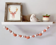 Load image into Gallery viewer, FALL Decor. Pom Poms Garland. Pumpkin Decor. Pumpkin Garland. Felt Pompom Garland