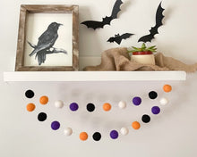 Load image into Gallery viewer, HALLOWEEN DECOR. Halloween Garland. Pom Poms Garland. Fall Decor. Autumn Decor