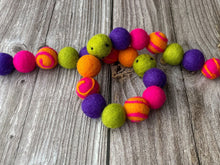 Load image into Gallery viewer, HALLOWEEN DECOR. Halloween Garland. Pom Poms Garland. Fall Decor. Autumn Decor