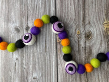 Load image into Gallery viewer, HALLOWEEN DECOR. Halloween Garland. Pom Poms Garland. Fall Decor. Autumn Decor