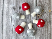 Load image into Gallery viewer, Felt Mushroom. Felt Shape. Felted Mushroom Decor.