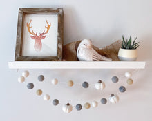 Load image into Gallery viewer, FALL Decor. Pom Poms Garland. Pumpkin Decor. Pumpkin Garland. Felt Pompom Garland