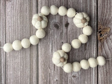 Load image into Gallery viewer, FALL Decor. Pom Poms Garland. Pumpkin Decor. Pumpkin Garland. Felt Pompom Garland