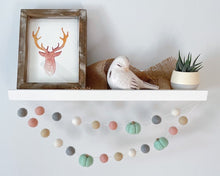 Load image into Gallery viewer, FALL Decor. Pom Poms Garland. Pumpkin Decor. Pumpkin Garland. Felt Pompom Garland