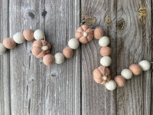 Load image into Gallery viewer, FALL Decor. Pom Poms Garland. Pumpkin Decor. Pumpkin Garland. Felt Pompom Garland