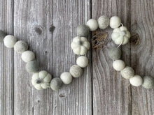 Load image into Gallery viewer, FALL Decor. Pom Poms Garland. Pumpkin Decor. Pumpkin Garland. Felt Pompom Garland