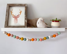 Load image into Gallery viewer, FALL Garland. FALL Decor. Felt Pom Poms Garland. Felt Balls Garland. Felt Pompom Garland