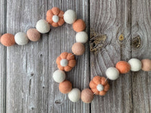 Load image into Gallery viewer, FALL Decor. Pom Poms Garland. Pumpkin Decor. Pumpkin Garland. Felt Pompom Garland