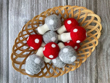 Load image into Gallery viewer, Felt Mushroom. Felt Shape. Felted Mushroom Decor.