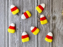 Load image into Gallery viewer, Felt Candy Corn. Candy Corn Decor. Halloween Felt Shape. Halloween Candy Corn. Felt Shape