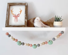 Load image into Gallery viewer, FALL Decor. Pom Poms Garland. Pumpkin Decor. Pumpkin Garland. Felt Pompom Garland