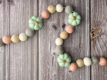Load image into Gallery viewer, FALL Decor. Pom Poms Garland. Pumpkin Decor. Pumpkin Garland. Felt Pompom Garland
