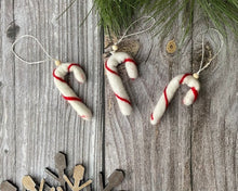 Load image into Gallery viewer, CHRISTMAS ORNAMENTS. Felt Ornaments - Felt Peppermints. Felt Candy Cane. Holiday Ornaments. Ornaments Christmas.