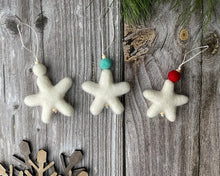 Load image into Gallery viewer, CHRISTMAS ORNAMENTS. Felt Ornaments - Felt Stare. Holiday Ornaments. Ornaments Christmas.