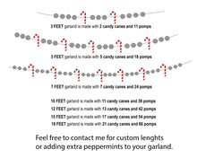 Load image into Gallery viewer, 5ft Candy Cane Garland SALE
