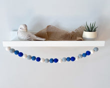Load image into Gallery viewer, Hanukkah Decoration. Chanukah Decor. Felt Garland. Felt Pom Poms Garland.Felt Balls Garland. Felt Pompom Garland