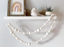 Load image into Gallery viewer, Farmhouse Felt Garland. Felt Pom Poms Garland. Farmhouse Decor. Felt Balls Garland. Felt Pompom Garland. Farmhouse Garland