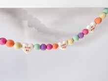 Load image into Gallery viewer, Rainbow Garland. Felt Pom Poms Garland.Felt Balls Garland. Rainbow Decor. Felt Pompom Garland