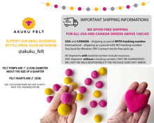 Load image into Gallery viewer, Rainbow Garland. Felt Pom Poms Garland.Felt Balls Garland. Rainbow Decor. Felt Pompom Garland