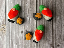 Load image into Gallery viewer, Felt Gnom with Pot of Gold. St Patricks Day Decor. Felted Gnom. Felted Pot of Gold. St Partick Day.