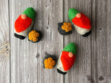 Load image into Gallery viewer, Felt Gnom with Pot of Gold. St Patricks Day Decor. Felted Gnom. Felted Pot of Gold. St Partick Day.