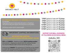 Load image into Gallery viewer, Pom Pom Garland. Mermaid Garland. Felt Pom Poms Garland. Purple Garland. Felt Balls Garland. Felt Pompom Garland