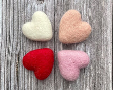 Load image into Gallery viewer, Felt Heart. Felted Heats. Wool Heart. Heart Decor. Valentines Decor. Felt Shape