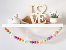 Load image into Gallery viewer, Rainbow Garland. Felt Pom Poms Garland.Felt Balls Garland. Rainbow Decor. Felt Pompom Garland