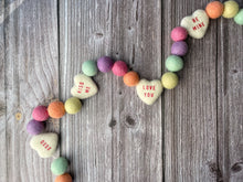 Load image into Gallery viewer, Rainbow Garland. Felt Pom Poms Garland.Felt Balls Garland. Rainbow Decor. Felt Pompom Garland