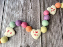 Load image into Gallery viewer, Rainbow Garland. Felt Pom Poms Garland.Felt Balls Garland. Rainbow Decor. Felt Pompom Garland