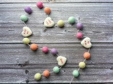 Load image into Gallery viewer, Rainbow Garland. Felt Pom Poms Garland.Felt Balls Garland. Rainbow Decor. Felt Pompom Garland