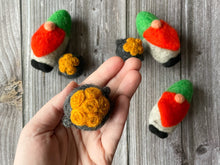 Load image into Gallery viewer, Felt Gnom with Pot of Gold. St Patricks Day Decor. Felted Gnom. Felted Pot of Gold. St Partick Day.
