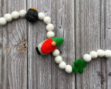 Load image into Gallery viewer, St Patrick Garland. Spring Garland. Pom Poms Garland. Felt Balls Garland. Felt Pompom Garland
