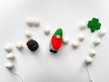 Load image into Gallery viewer, St Patrick Garland. Spring Garland. Pom Poms Garland. Felt Balls Garland. Felt Pompom Garland