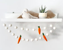 Load image into Gallery viewer, Easter Garland. Spring Garland. Carrot Garland. Pom Poms Garland. Felt Balls Garland. Felt Pompom Garland