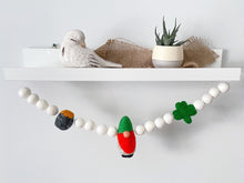 Load image into Gallery viewer, St Patrick Garland. Spring Garland. Pom Poms Garland. Felt Balls Garland. Felt Pompom Garland