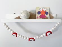 Load image into Gallery viewer, Back to School Garland. Pom Pom Garland. First day of School. Teacher Gifts. Apple Garland.